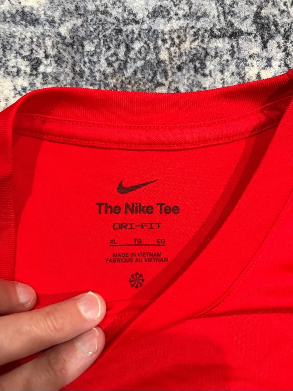 Nike Boys Red Dri-FIT Short Sleeve Athletic T-Shirt Size XL